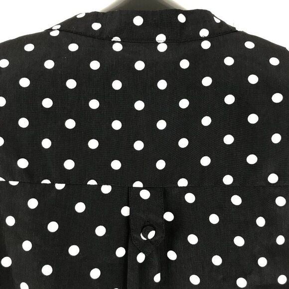 ModCloth Fervour About Scranton Polka Dot Blouse Women's XS Sleeveless Popover - Picture 7 of 12